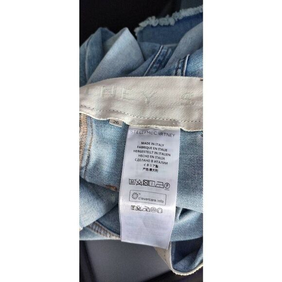 Stella McCartney Sky Blue Wide Leg Jeans - Picture 7 of 8